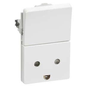 Fuga Stikkontakt M/J med afbryder 1,5M hvid