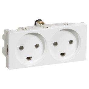 Fuga Stikkontakt M/J 2M hvid