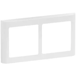 Fuga designramme 63 Soft 2x1M vandret hvid