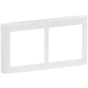 Fuga designramme 63 Soft 2x1M vandret hvid