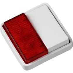 Fuga afbryder 1P lampemodul 16AX 250V hvid