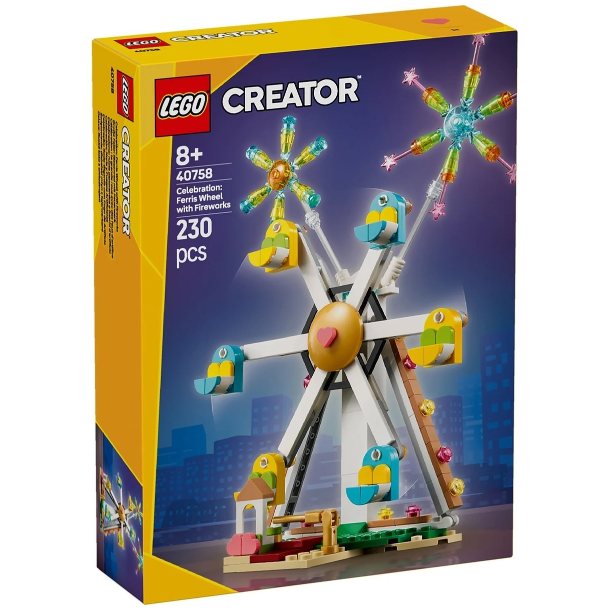 Celebration: Ferris Wheel with Fireworks