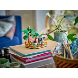 Diorama med afrikansk savanne