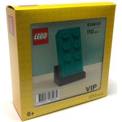 Buildable 2 x 4 Dark Turquoise Brick