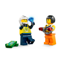 Biljagt med politi og muskelbil 