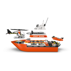 Kystvagtens redningsb�d og helikopter