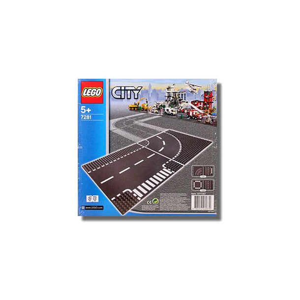 LEGO Vejplader sving og T-Kryds 