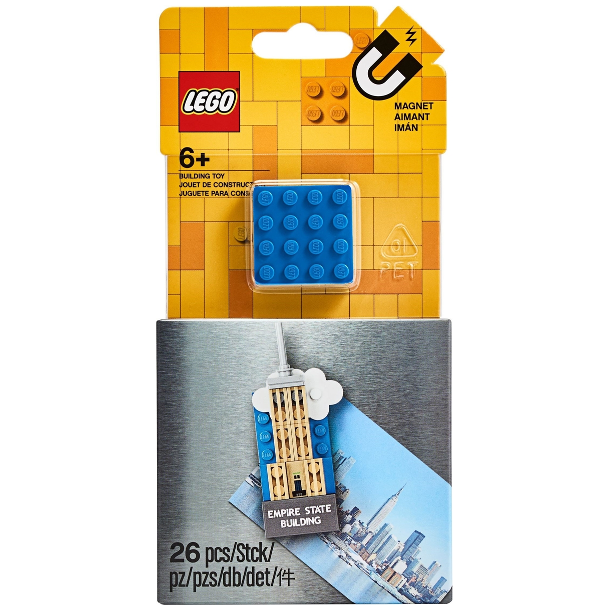 Empire State Building Magnet Build blister pack