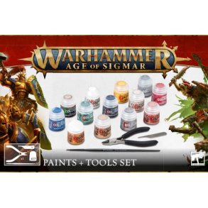 WARHAMMER AGE OF SIGMAR: Paints + Tools set 