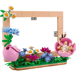 Billedramme med blomster