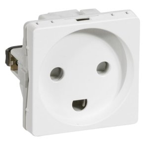 Fuga Stikkontakt M/J 1M hvid