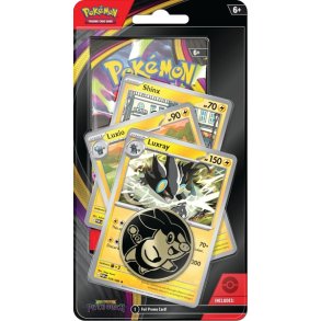 Pok�mon Blisterpakke - 1-Pak Premium Checklane Blister: 1 Mega Evolution: Pitch Black Booster Pakke + Luxray Line Promos & M�nt