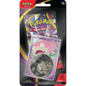 Pok�mon Blisterpakke - 1-Pak Checklane Blister: 1 Mega Evolution: Pitch Black Booster Pakke + Slowpoke Black Star Promo & Pok�mon M�nt