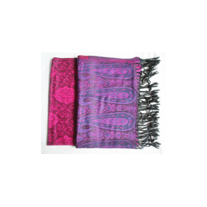 Pashmina lilla og pink