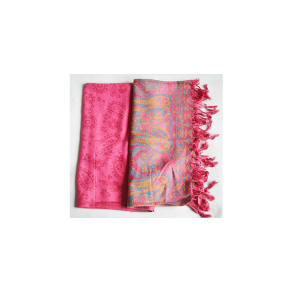 Pashmina coral med mnster