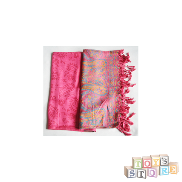 Pashmina coral med mnster