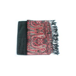 Pashmina sort med mnster