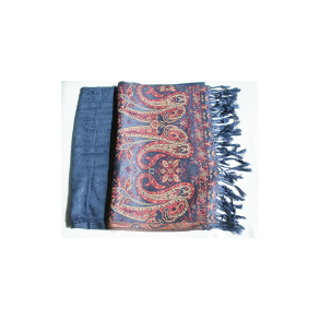 Pashmina marinebl med mnster
