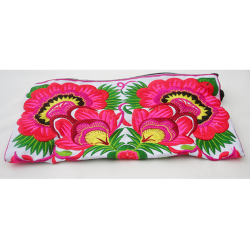  Pung Taske Clutch Penalhus hndlavet hvid pink