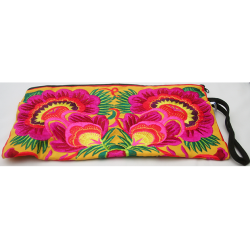  Pung Taske Clutch Penalhus hndlavet gul pink