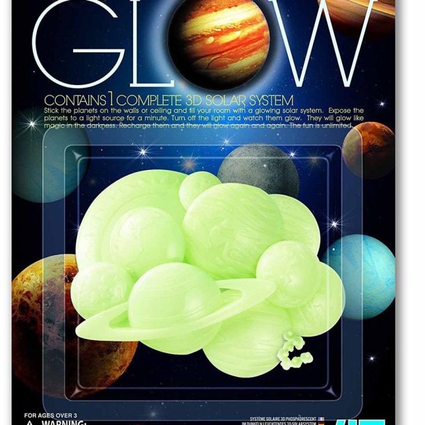 glow in the dark 3d solar system