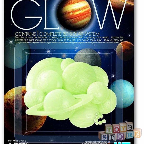 glow in the dark 3d solar system