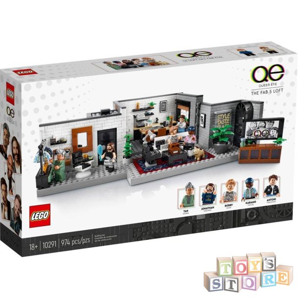 lego ideas Queer Eye &#150; The Fab 5 Loft 10291