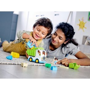 Skraldebil og genbrug 10945