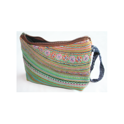 Taske Pung Kosmetikpung Penalhus hndlavet med strop