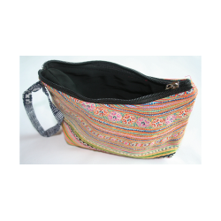 Taske Pung Kosmetikpung Penalhus hndlavet med strop