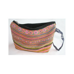 Taske Pung Kosmetikpung Penalhus hndlavet med strop