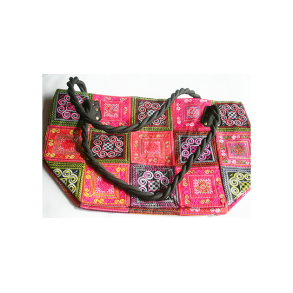 Taske stor hndlavet i friske farver