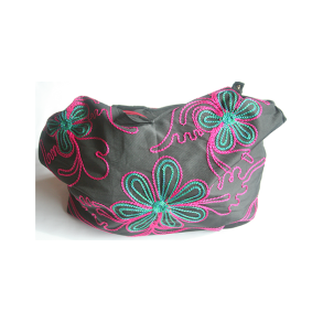 Taske stor sort pink turkis praktisk