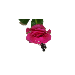 reringe lange med sorte perler