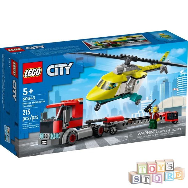 LEGO CITY Redningshelikopter-transporter 60343