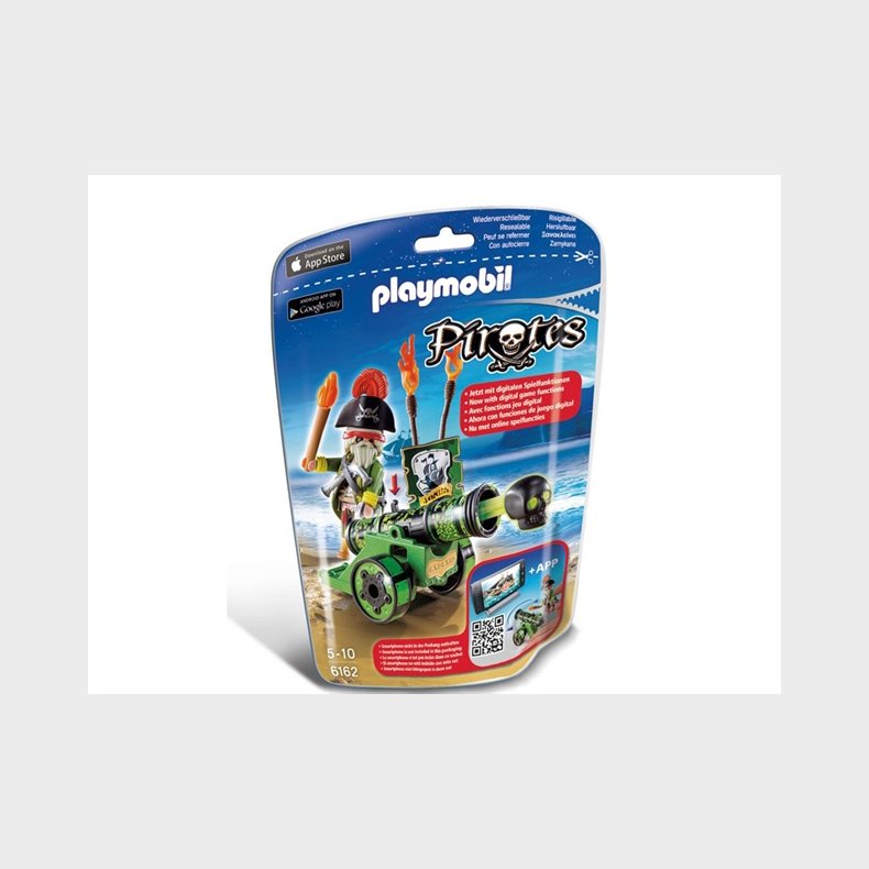 Playmobil 6162 - Piratkaptajn med grn kanon