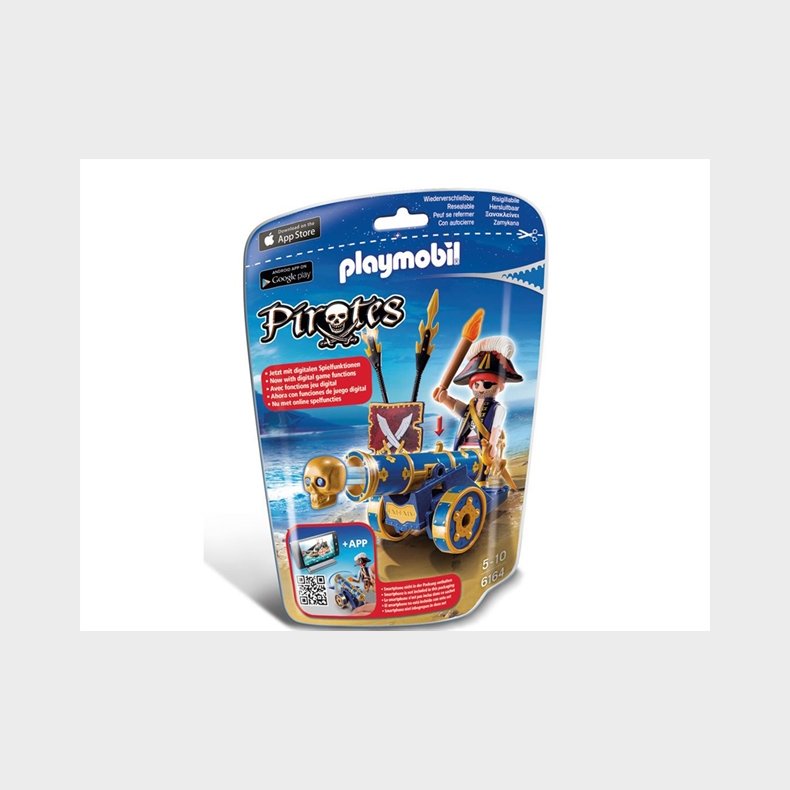 Playmobil 6164 - Officer med bl kanon