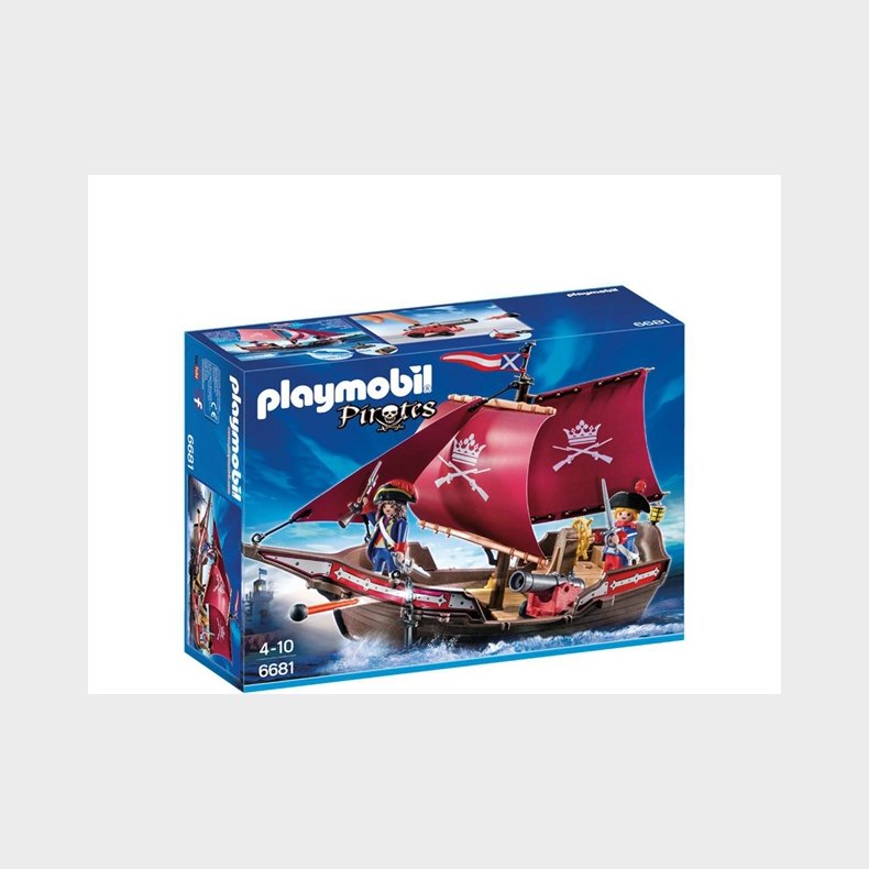 Playmobil 6681 - Soldatskib med kanoner