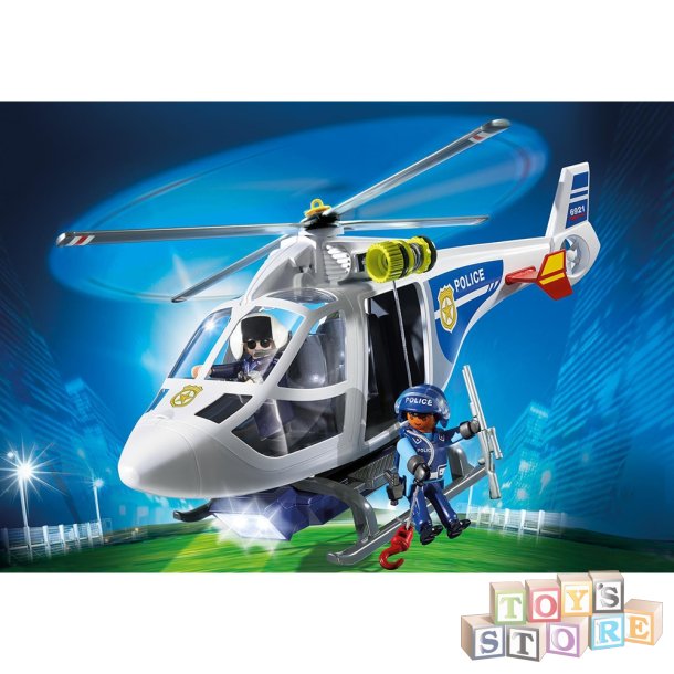 Police Helicopter with LED Searchlight 6921