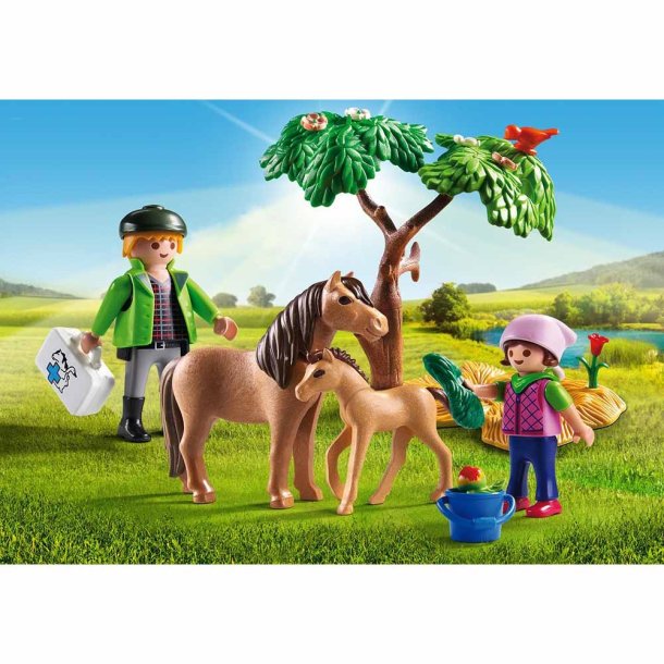 Vet with Pony and Foal 6949