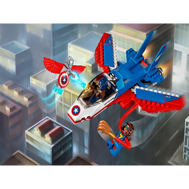  Captain America jetjagt 76076