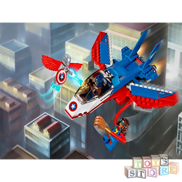  Captain America jetjagt 76076