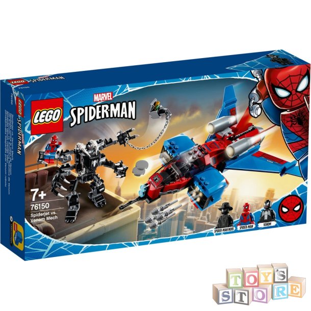  Spiderjet mod Venom-robot 76150