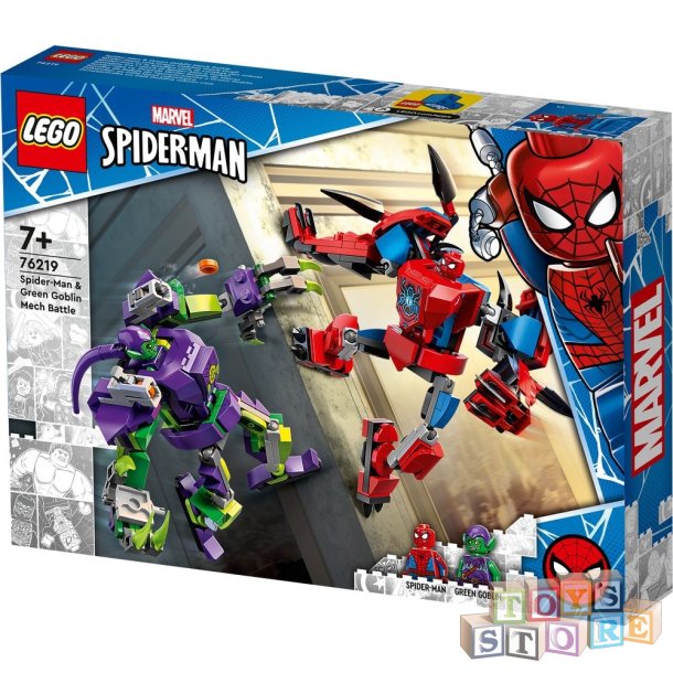  Spider-Man og Green Goblins mech-robotkamp 76219