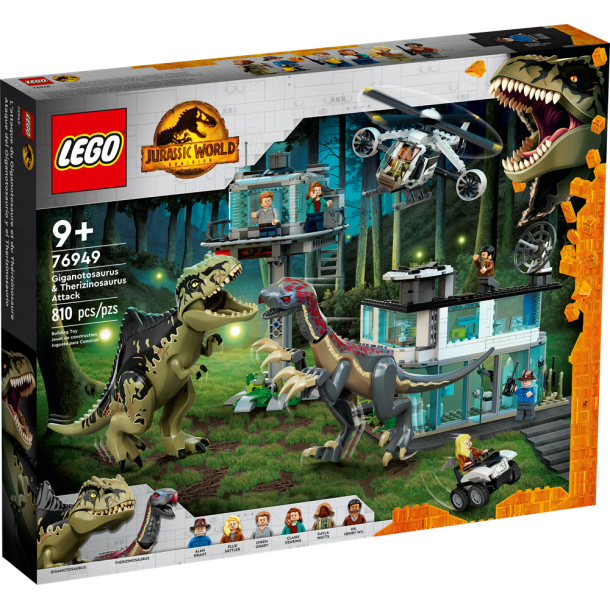 LEGO Jurassic world Giganotosaurus og therizinosaurus-angreb  76949