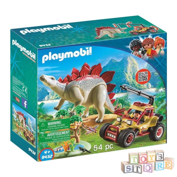 PLAYMOBIL Forskerbil med stogosaurus 9432