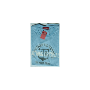 Herre t-shirt lysebl