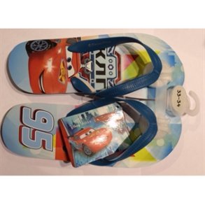 Sandaler cars - biler strrelse 33-34 Disney Lynet mcqueen lysebl