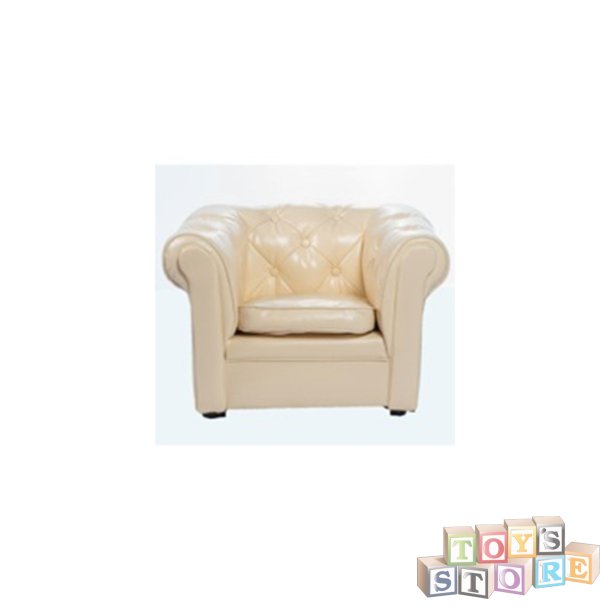 Chesterfield New Ivory 1 person stol - Toysstore