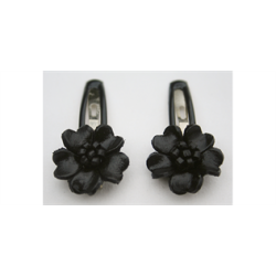 Hrspnder med lder blomst i sort.